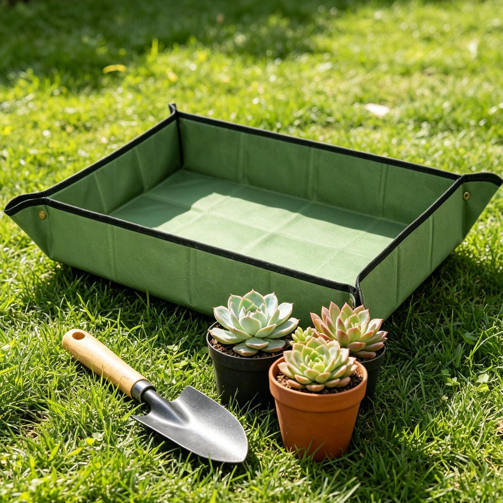 Plant Parenting - แผ่นรองปลูกต้นไม้แบบพกพา ขนาด 105x150 ซม. หนา กันน้ำ