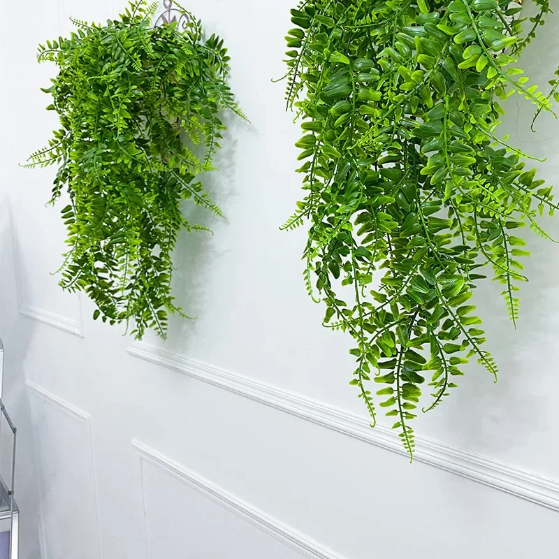 String Of Pearls Plant - พืชแขวนประดิษฐ์ 32 นิ้วปลอมบอสตันเฟิร์นพลาสติกพืชปลอมสําหรับ Wall House งานแต่งงาน