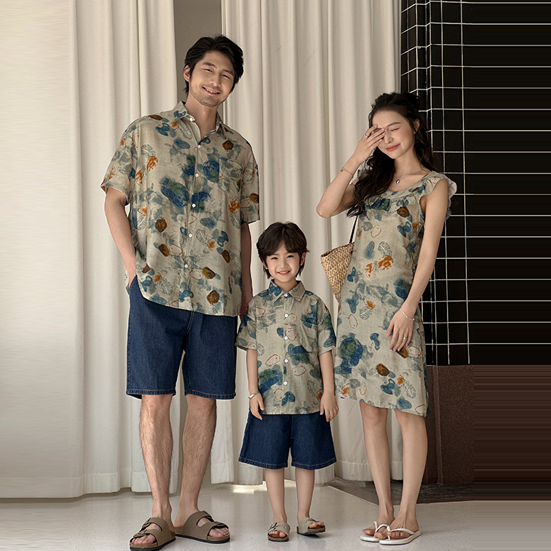Plant Parent Clothing - ชุดคู่รักสำหรับพื้นที่พักผ่อน ชุดครอบครัวเข้าชุด ชุดพ่อแม่ลูก ชุดแม่ลูกสาว เสื้อพ่อ ลูกชาย