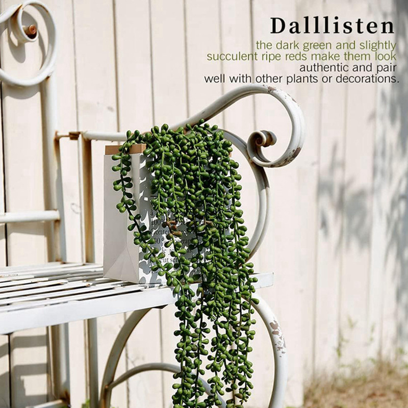 ต้นไม้ประดิษฐ์ พลาสติก ไม้เลื้ - String Of Pearls Plant บทวิจารณ์และราคา