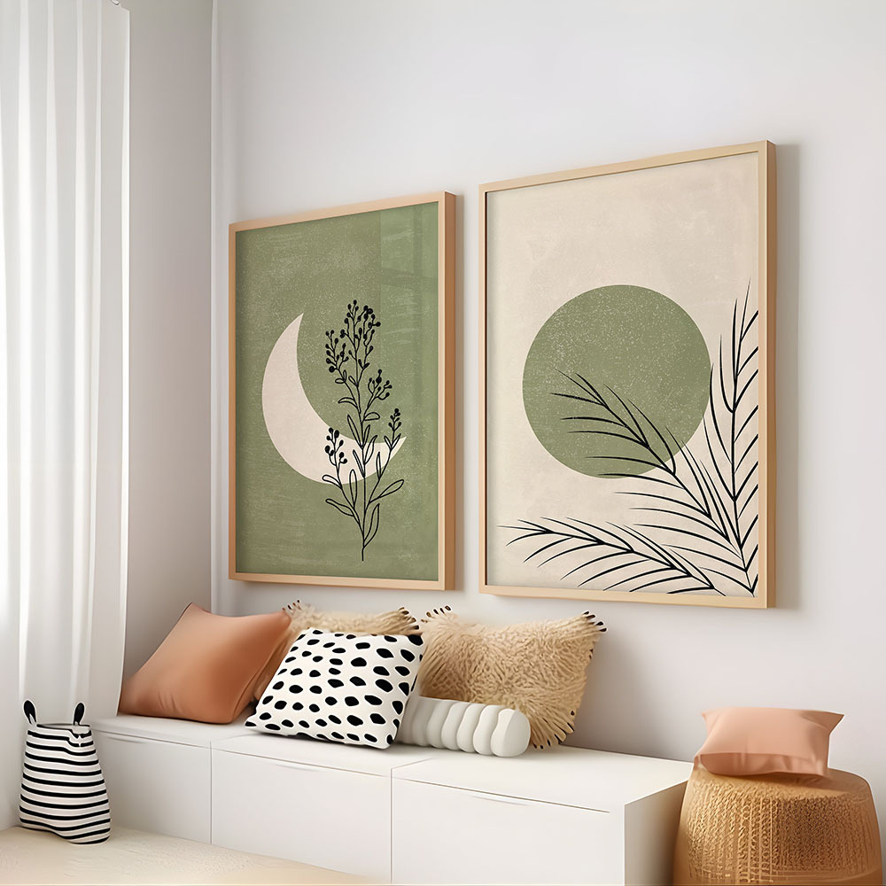 ภาพพิมพ์บนผ้าใบลายโบฮีเมียน ต้ - Plant Parenting บทวิจารณ์และราคา