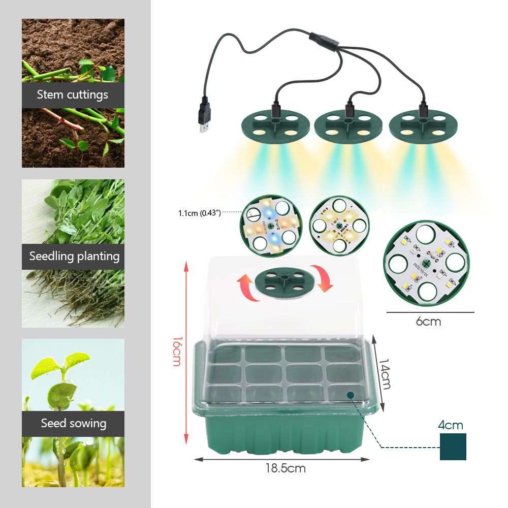 LED เนอสเซอรี่หม้อ Grow Light  - Plant Parenting บทวิจารณ์และราคา