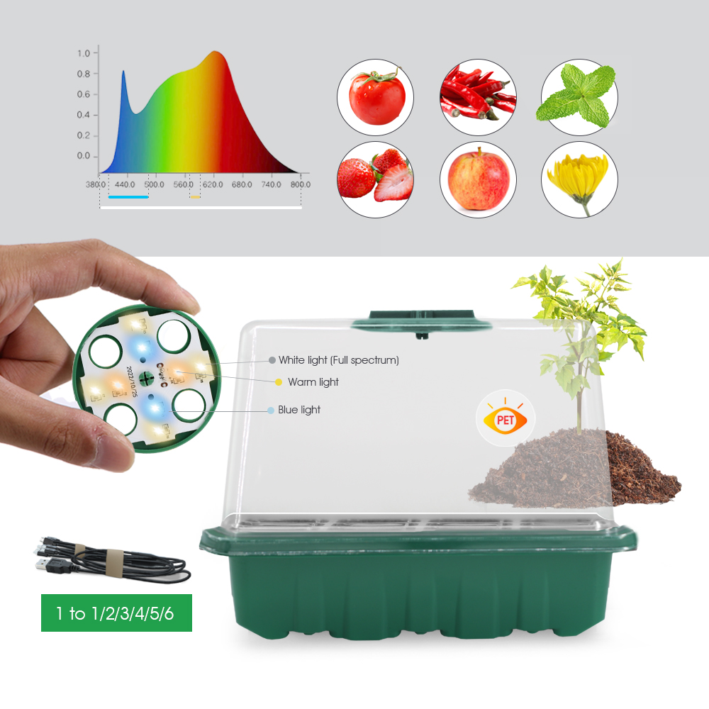 LED เนอสเซอรี่หม้อ Grow Light  - Plant Parenting บทวิจารณ์และราคา