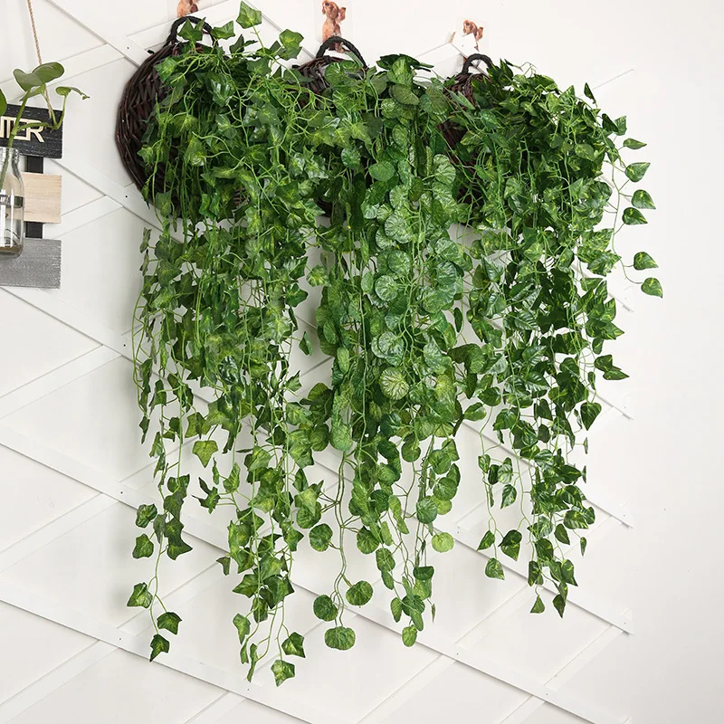 90ซม.ประดิษฐ์หัวไชเท้าสีเขียวผ - String Of Pearls Plant บทวิจารณ์และราคา