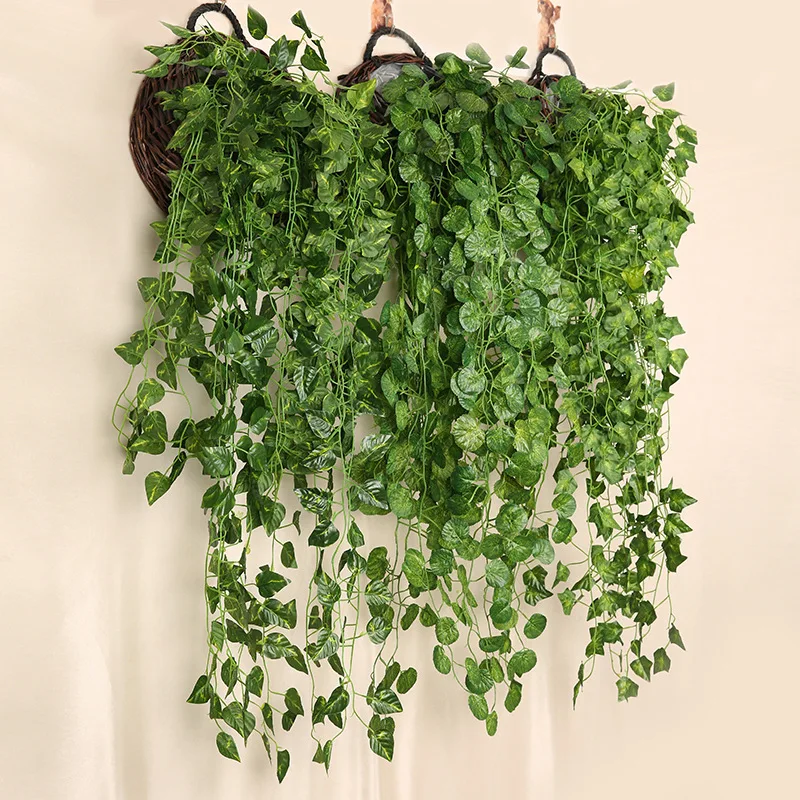 90ซม.ประดิษฐ์หัวไชเท้าสีเขียวผ - String Of Pearls Plant บทวิจารณ์และราคา
