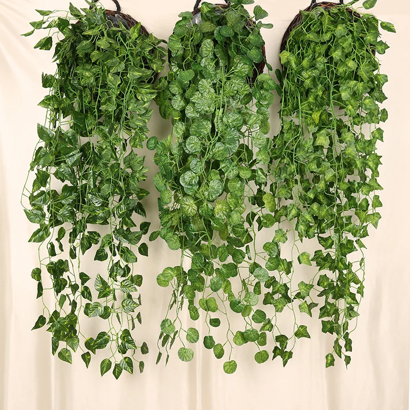 90ซม.ประดิษฐ์หัวไชเท้าสีเขียวผ - String Of Pearls Plant บทวิจารณ์และราคา